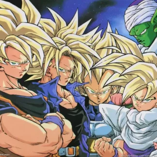 Affiche Dragon Ball Z Super Saiyans 1000 Éditions 1989