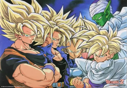 Affiche Dragon Ball Z Super Saiyans 1000 Éditions 1989