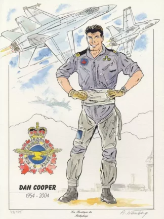 Affiche Dan Cooper 1954-2004 signée Albert Weinberg