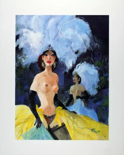 affiche pin up Will Moulin Rouge