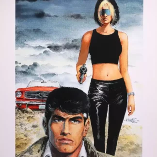 affiche xiii jessica menaçant xiii signe william vance