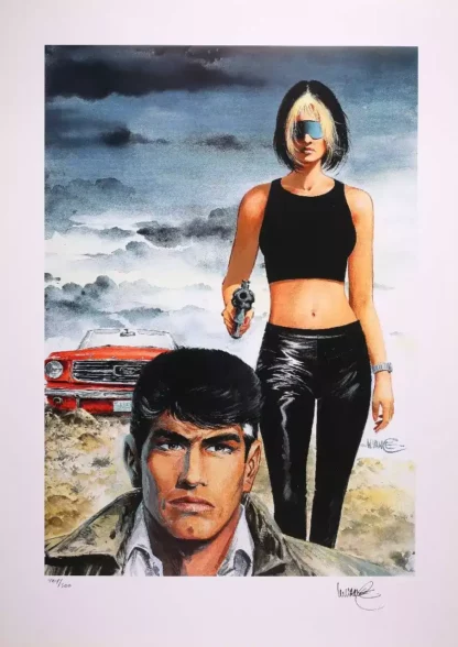 affiche xiii jessica menaçant xiii signe william vance
