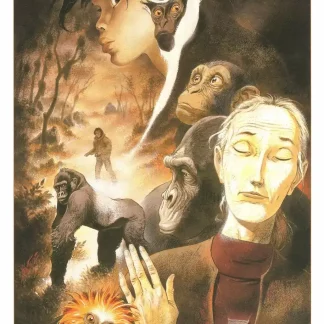 affiche zoo frank pé hommage diane fossey signée