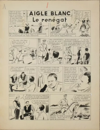 planches originales Aigle Blanc Le Renégat
