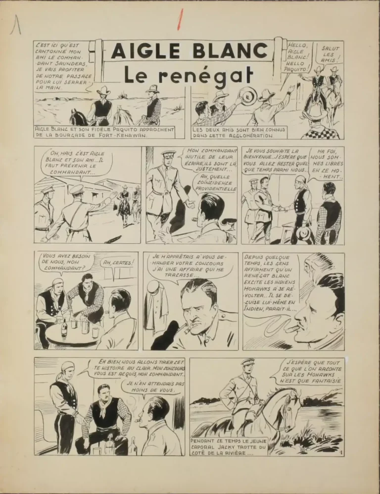 planches originales Aigle Blanc Le Renégat