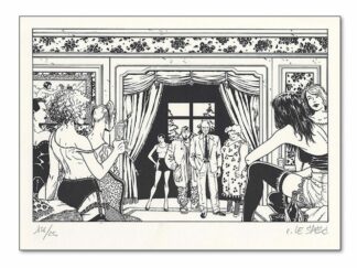 Le Saëc, Les enragés, Ex-libris offset signé, Le Bordel