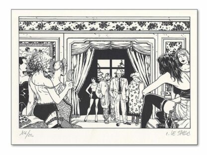 Le Saëc, Les enragés, Ex-libris offset signé, Le Bordel