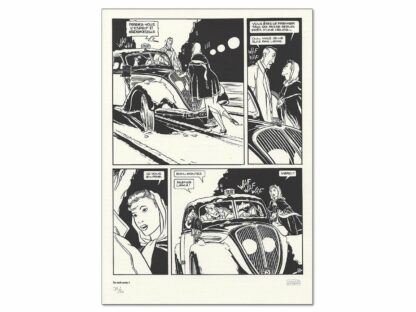 Neuray, Nuit Blanche, Fac-similé de planche originale signé