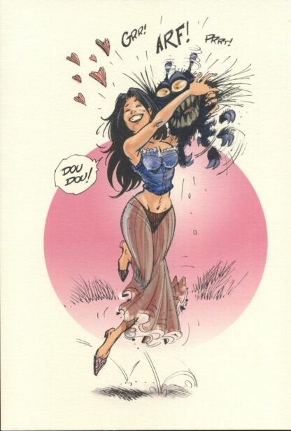 Herenguel, Kran le Barbare, Ex-libris offset, Le Doudou