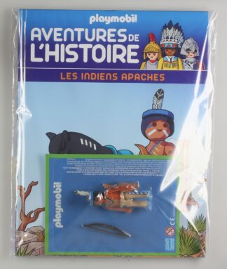 Playmobil, aventure de l'histoire, les grandes guerrières du moyen âge. La bd accompagnée de son Playmobil, l'indien Apache
