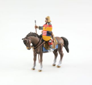 Figurine en métal du Moyen-âge, Cavalier Hongrois, 13è siècle, 1/32