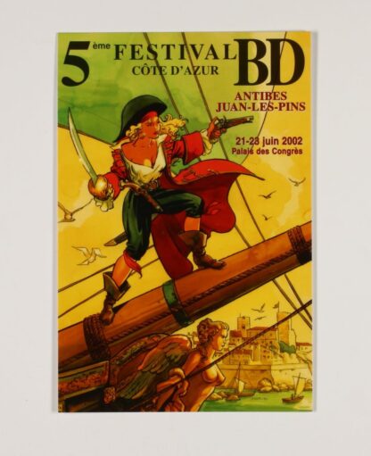 Carte publicitaire Marini pour le Festival de Antibes Juan-Les-Pins 2002