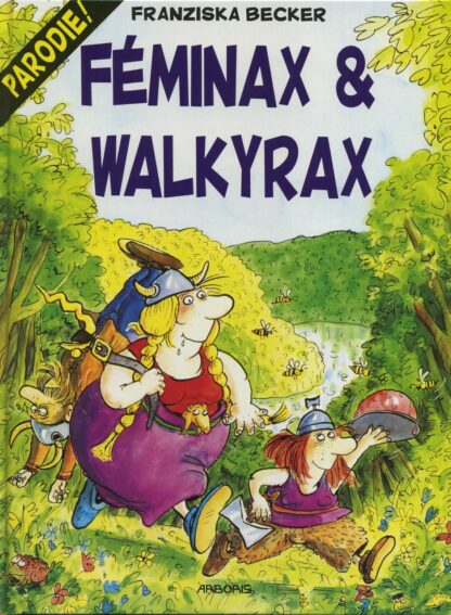 Becker, Bd à prix mini (humour coquin), Féminax et Walkyrax,  Parodie d'Astérix et Obélix