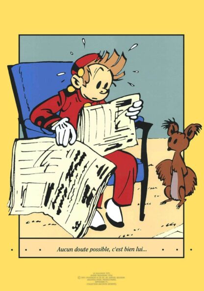 Franquin, Spirou et Fantasio, Sérigraphie, Aucun doute possible (1991)
