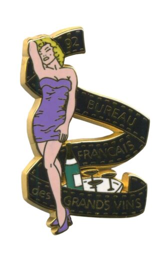 Pin-up, Pin's Arthus Bertrand, Robe mauve