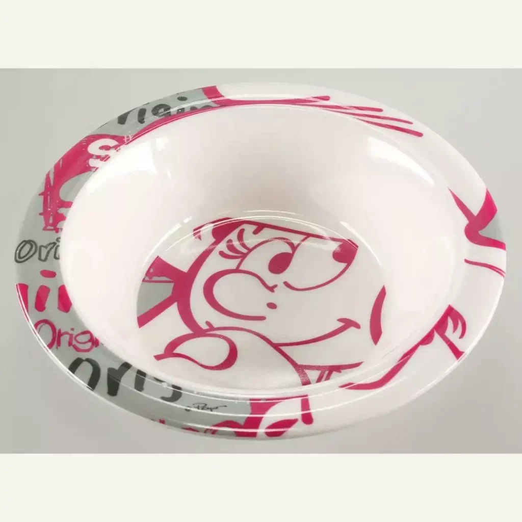 Assiette enfant Schtroumpfette en mélamine Les Schtroumpfs
