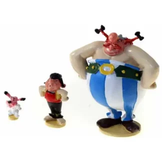 figurine pixi métal astérix obélix idefix pepé font pression