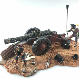 Diorama : L'histoire de l'artillerie : Culebrina de Lansquenetes 1525 : Figurine en métal 1/32