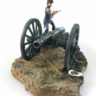 Canon de la Bataille de Waterloo : Diorama L'histoire de l'artillerie : Napoléon : Figurine en métal 1/32-2