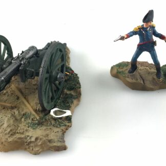 Canon de la Bataille de Waterloo : Diorama L'histoire de l'artillerie : Napoléon : Figurine en métal 1/32-3