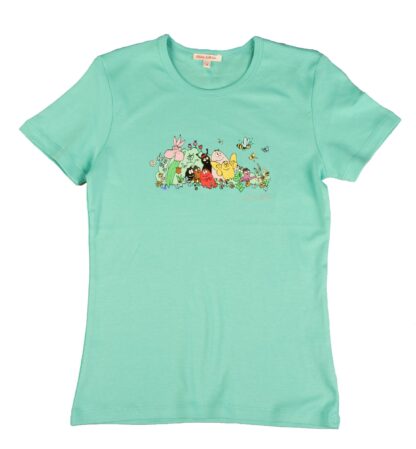 T-shirt Femme Barbapapa Famille manches courtes turquoise : taille XS
