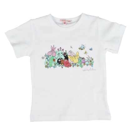 T-shirt Enfant Barbapapa Famille manches courtes blanc