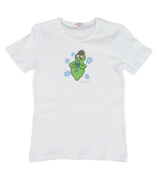 T-shirt Femme Barbapapa Flûte manches courtes blanc