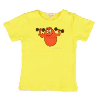 T-shirt Enfant Barbapapa Haltères manches longues jaune : taille 152/158
