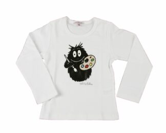 T-shirt Enfant Barbapapa Peintre manches longues blanc : taille 152/158