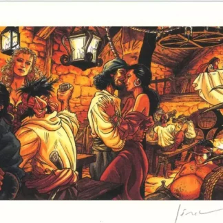 Ex-libris Barracuda Taverne signé Jeremy