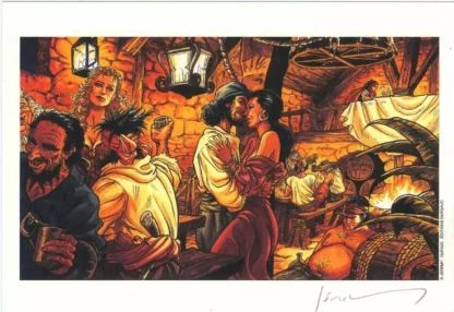 Ex-libris Barracuda Taverne signé Jeremy