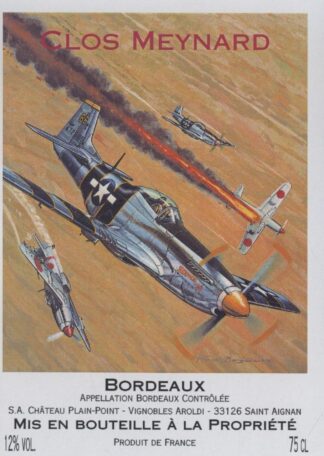 Buck Danny, Bergèse, Etiquette de vin, Combat, Clos Meynard