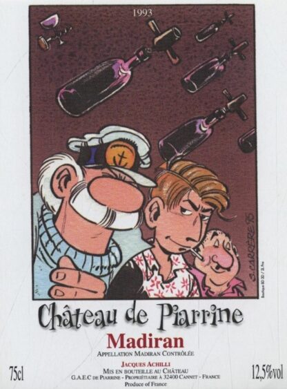 Carrère, Léo Loden, Etiquette de vin,  Château de Piarrine 1993 (75cl)