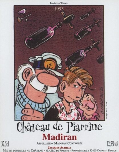 Carrère, Léo Loden, Etiquette de vin,  Château de Piarrine 1993 (37,5cl)