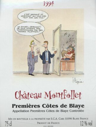 Iturria, Etiquette de vin, Le négociant - Château Montfollet 1994