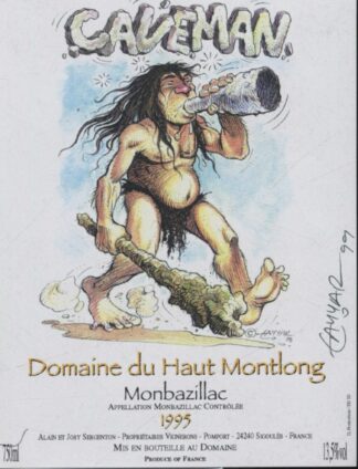 Tayyar, Etiquette de vin, Caveman, Domaine du Haut Montlong 1995