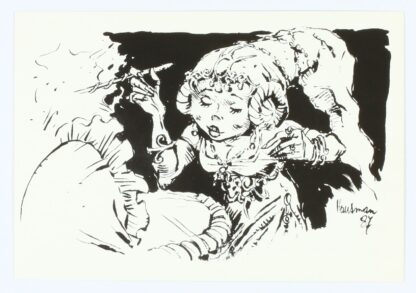 La fée... par Hausman : Carte postale BD