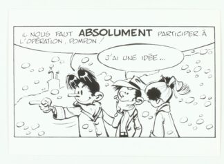 Modeste et Pompon par Mitteï : Carte postale BD