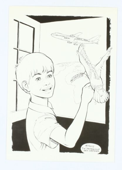 La patrouille des Castors par Mitacq : Carte postale BD