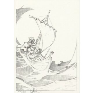 Cellier, Le Maître du hazard, Ex-libris signé, Le bateau
