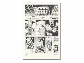 Chauvel, Le Saec, Les Enragés, Ex-libris offset signé, Planche