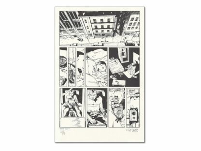 Chauvel, Le Saec, Les Enragés, Ex-libris offset signé, Planche