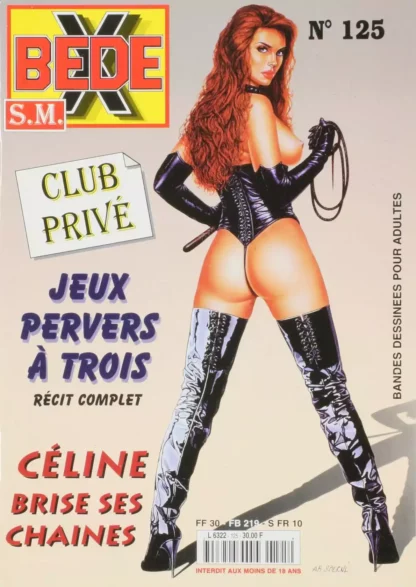 Bédé X n°125 récit complet Hugdebert BD adulte