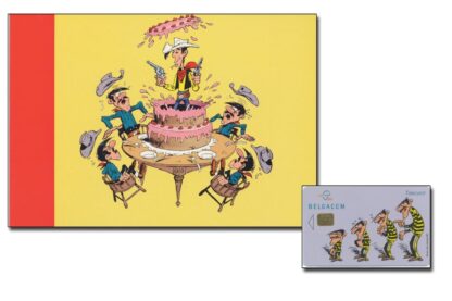 Lucky Luke Carte de téléphone Belgacom Les Daltons