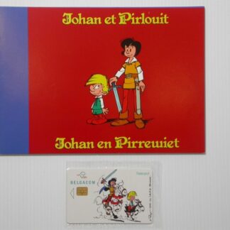 Johan et Pirlouit Carte de téléphone Belgacom