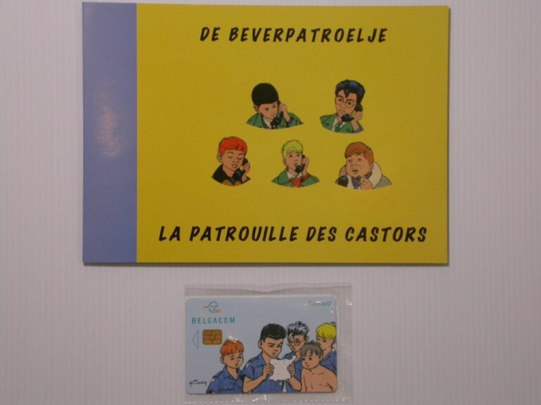 La patrouille des Castors Carte de téléphone Belgacom