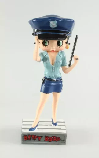 Statuette Betty Boop agent de police résine