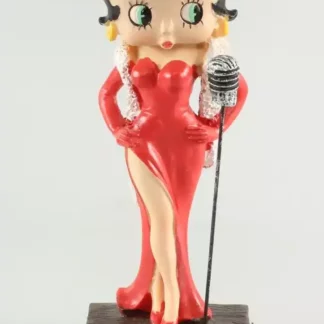 Statuette Betty Boop chanteuse de cabaret résine