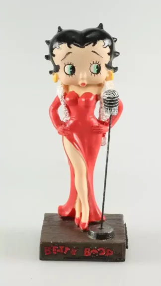 Statuette Betty Boop chanteuse de cabaret résine