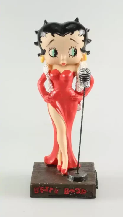 Statuette Betty Boop chanteuse de cabaret résine